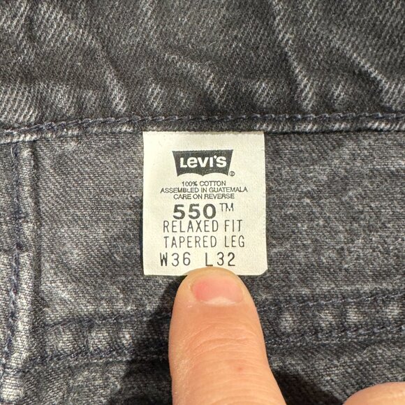 VTG LEVIS‎ 550 Orange Tab Denim Jeans 36 x 32 Relaxed Tapered Leg 90s 08/1995 - Picture 5 of 12